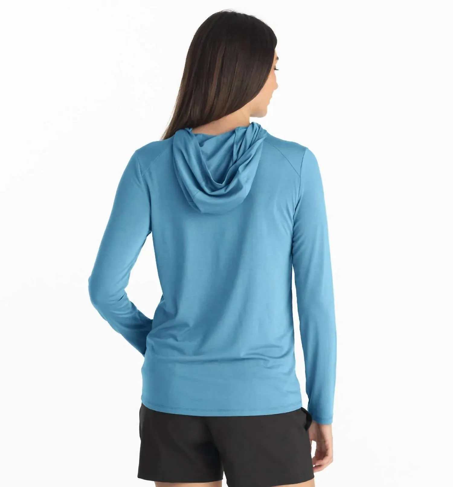 Women's Bamboo Shade Hoody Ii In Bluestone