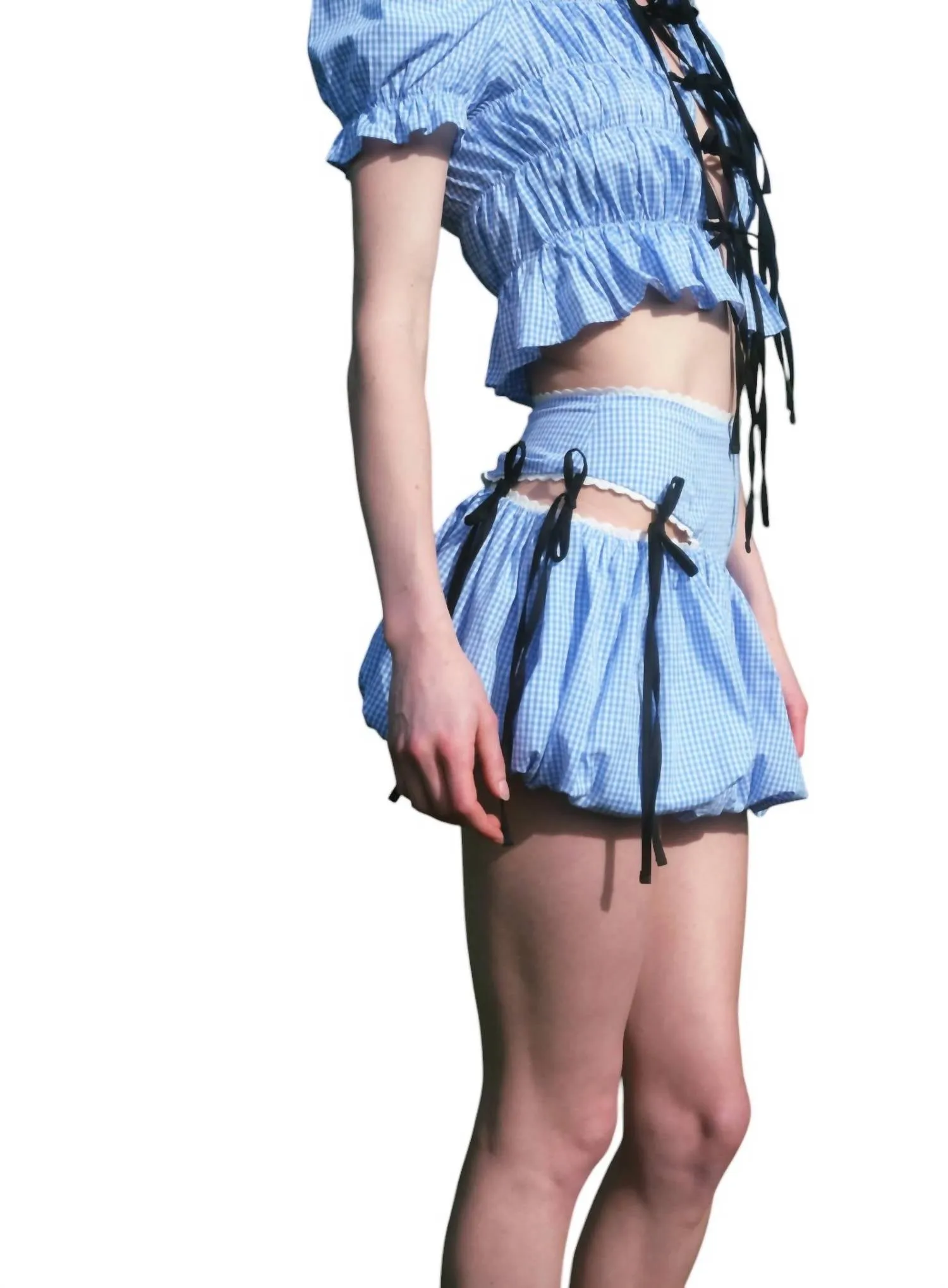 Women's Clover Mini Skirt In Blue