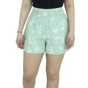 Women's Floral Casual Short,Light Green