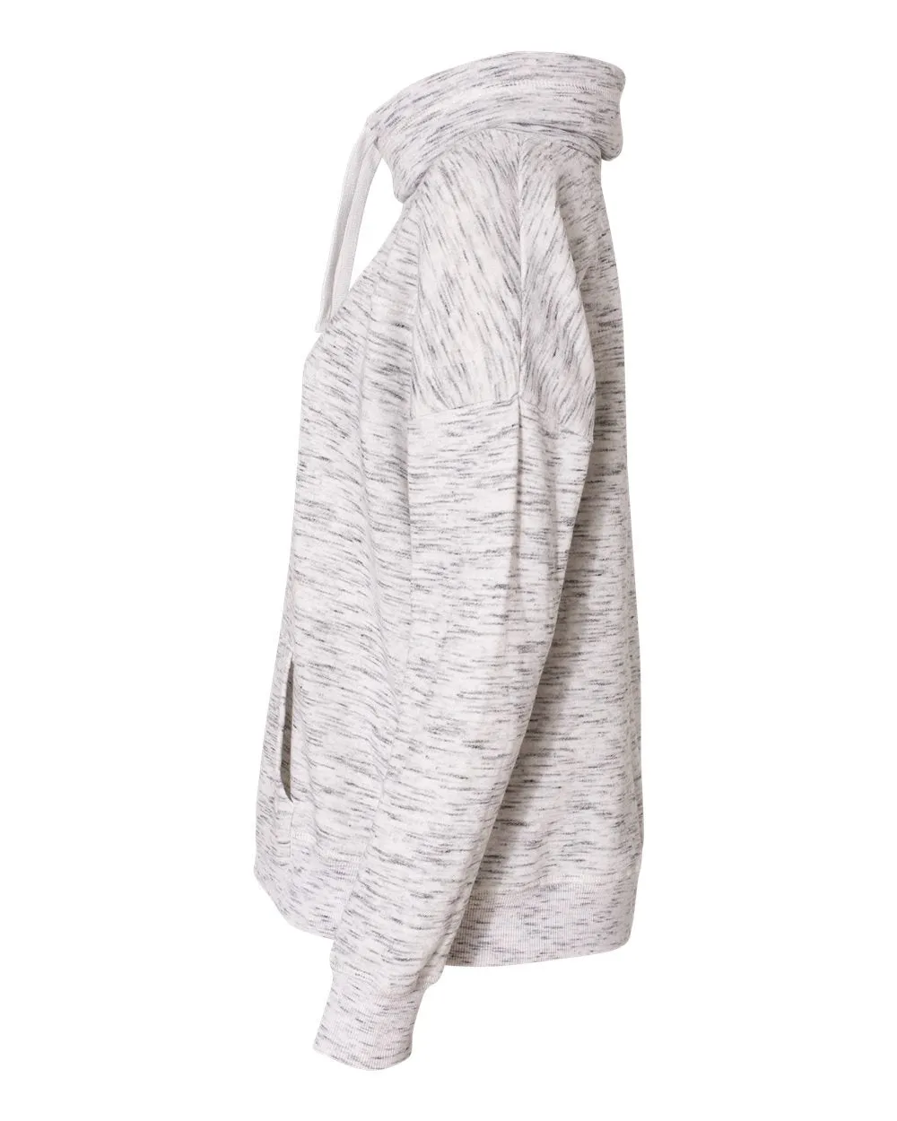 Women’s Mélange Fleece Cowl Neck Sweatshirt