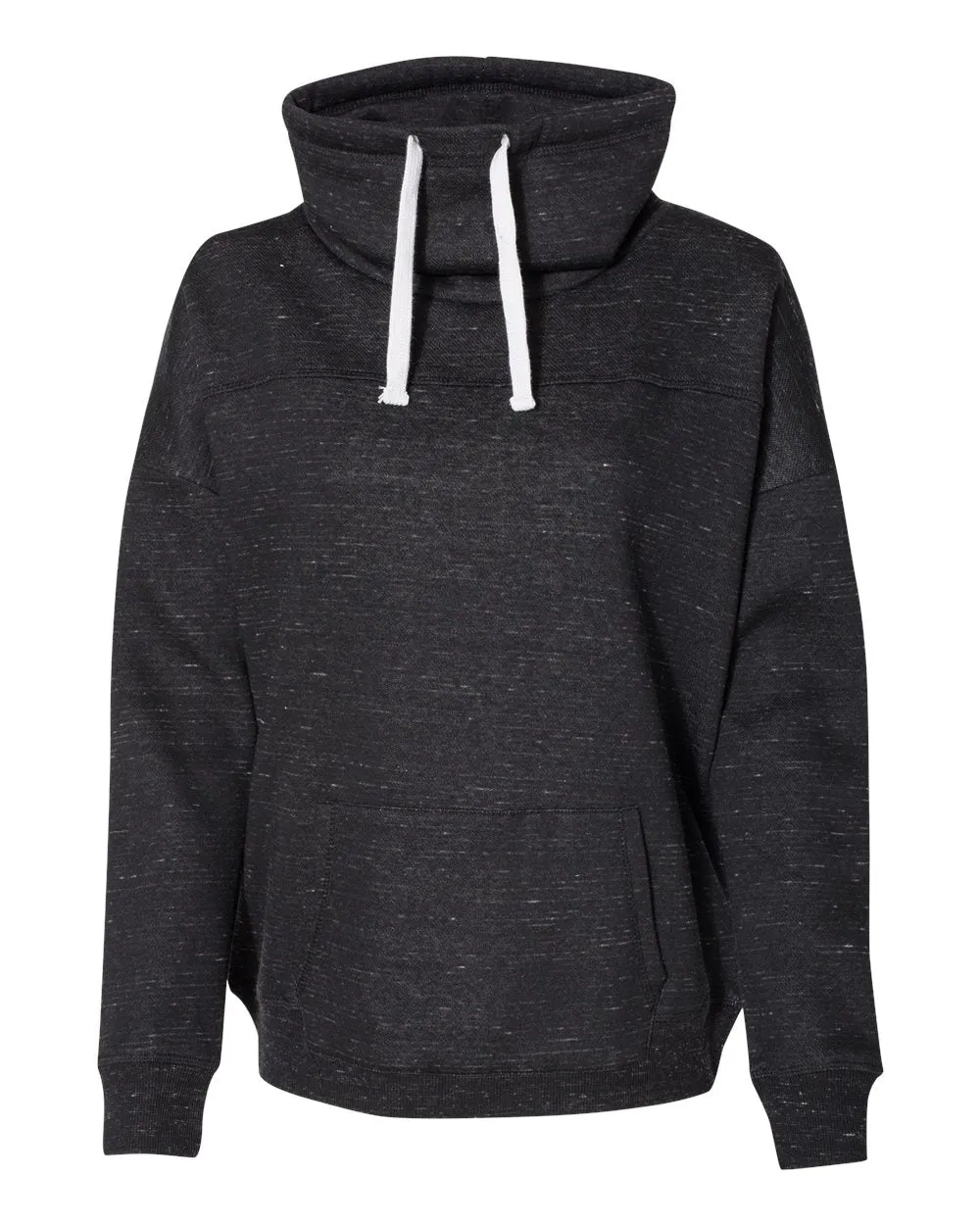 Women’s Mélange Fleece Cowl Neck Sweatshirt