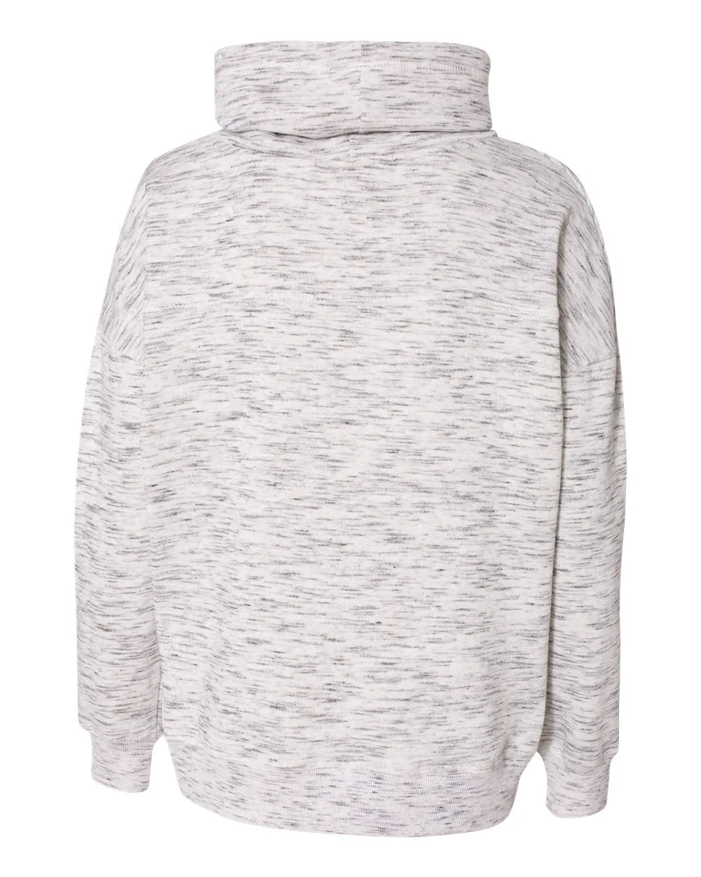 Women’s Mélange Fleece Cowl Neck Sweatshirt