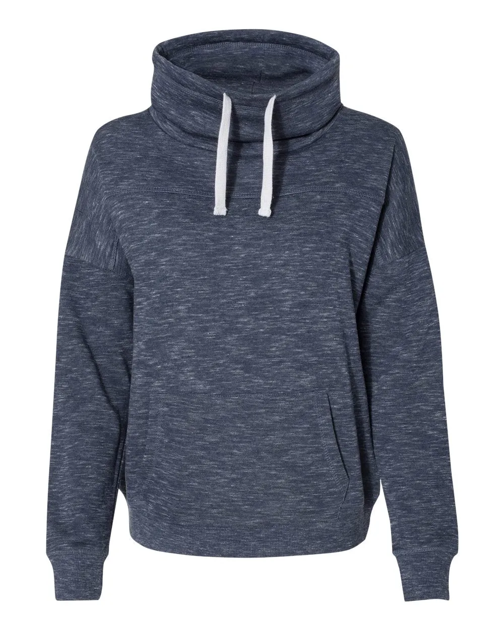 Women’s Mélange Fleece Cowl Neck Sweatshirt
