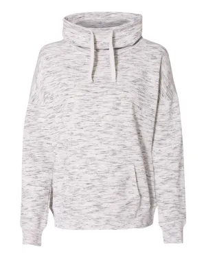 Women’s Mélange Fleece Cowl Neck Sweatshirt