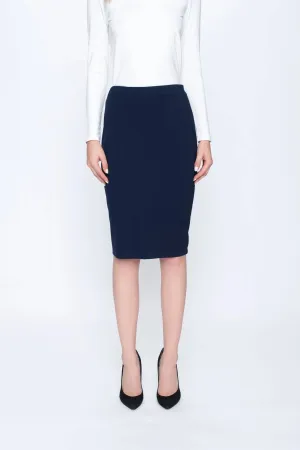 Women's Pencil Skirt In Deep Navy