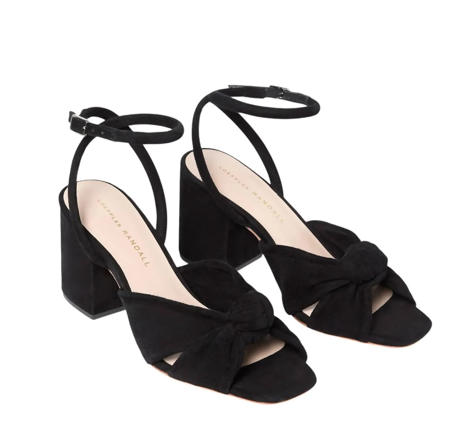 Women's Reed Pleated Twist Heeled Sandal In Black