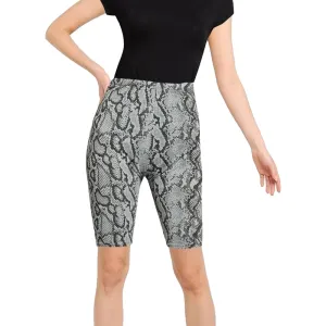 Women's Snake Print Short Legging,Multi