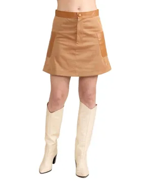 Women's Zoe Skirt In Camel
