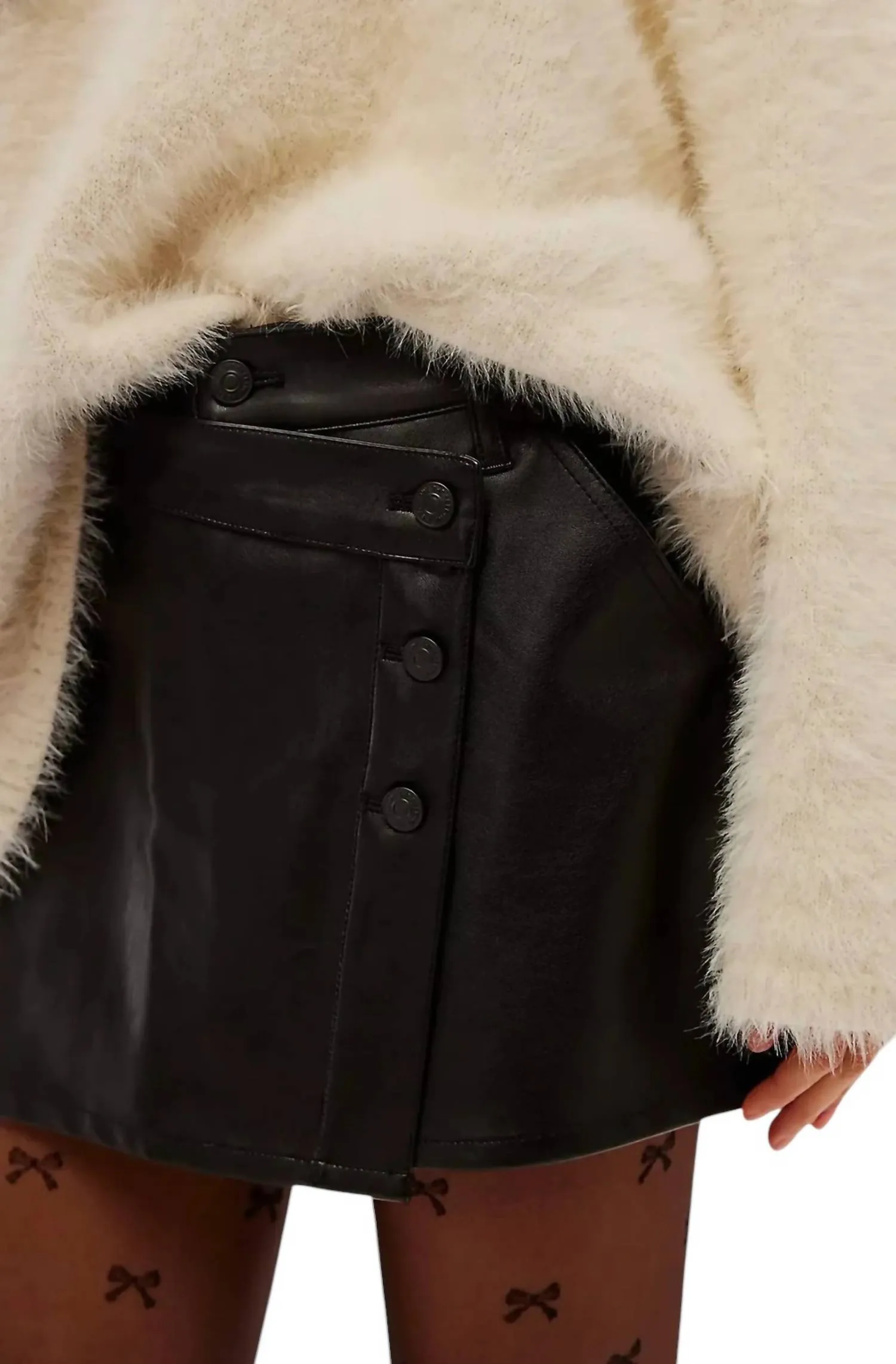 Wynne Vegan Skirt In Black